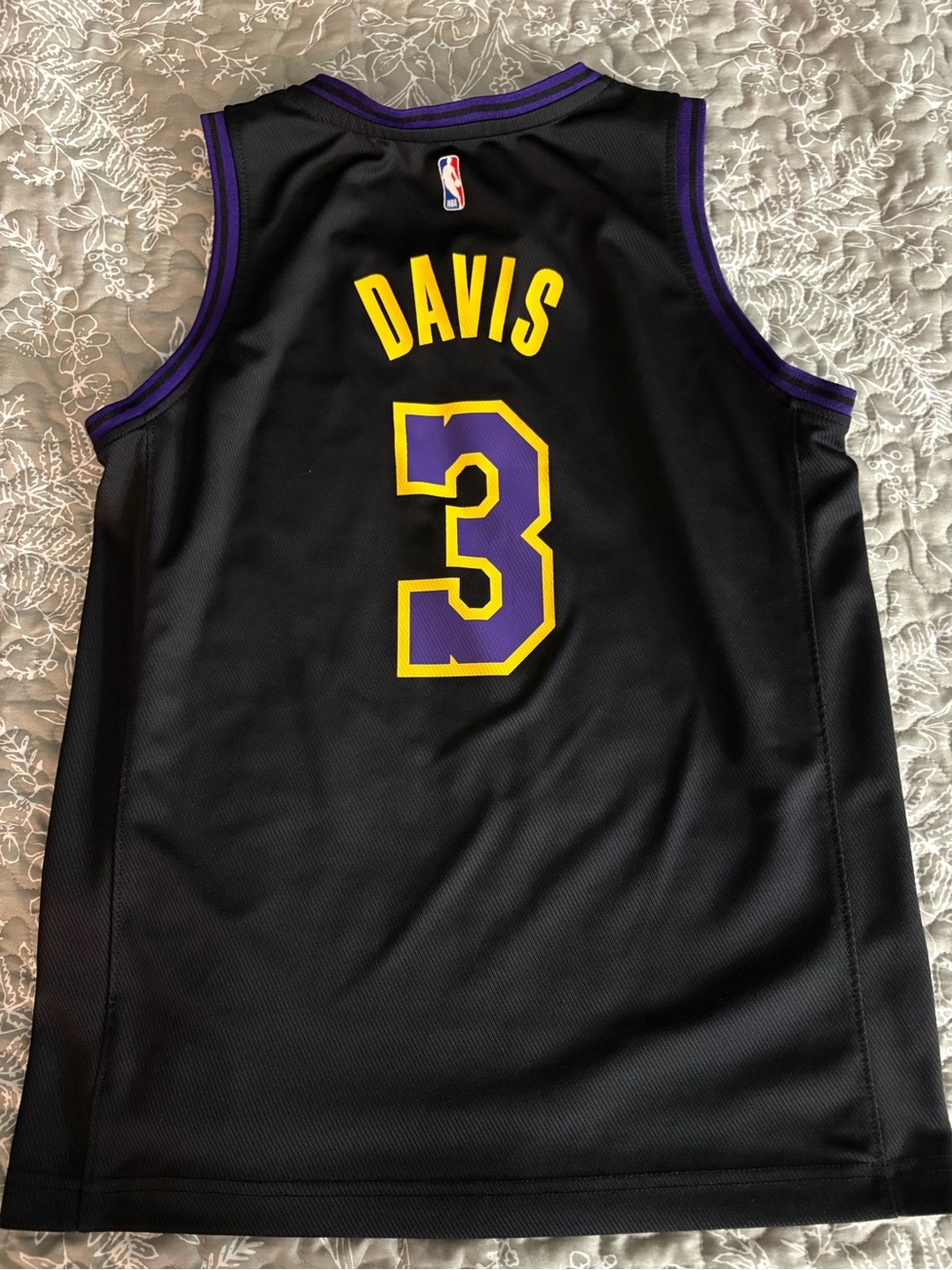 Fanatics Black & Purple Anthony Davis #3 Los Angeles Lakers Jersey